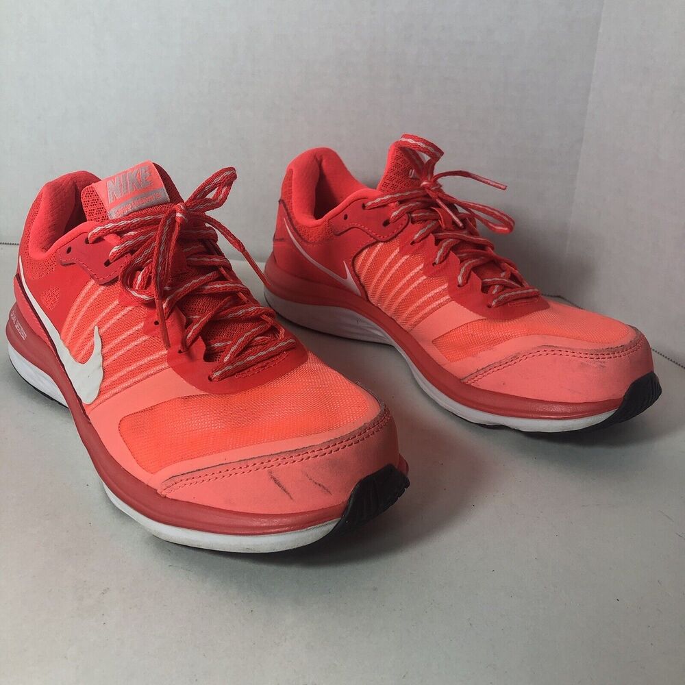 Nike Running Sneakers Womens Size 8.5‎ Dual Fusion X Orange Red 709501-600 D3